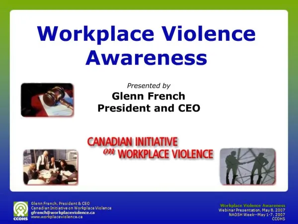 Workplace Violence Awareness