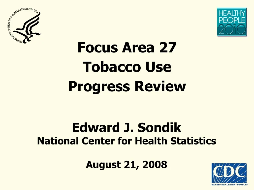focus area 27 tobacco use progress review