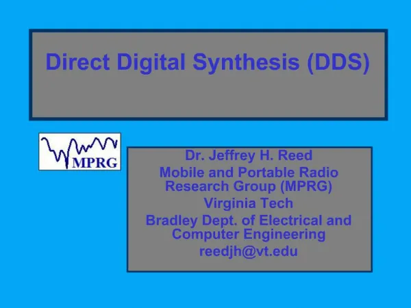 Direct Digital Synthesis DDS