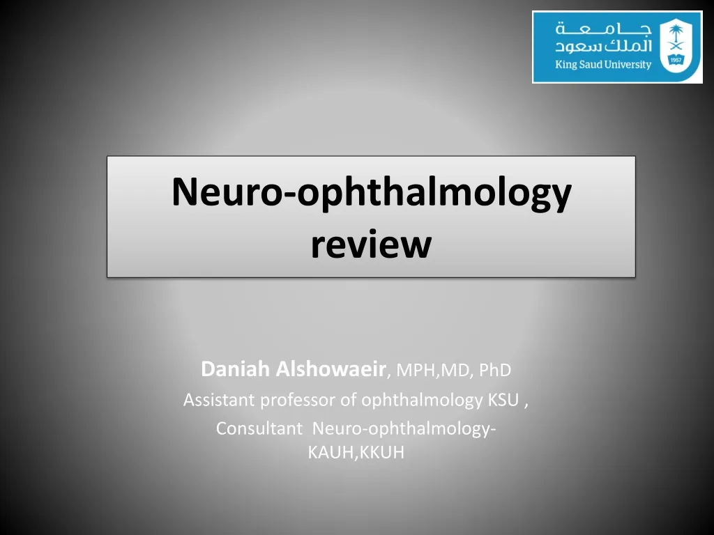 neuro ophthalmology review