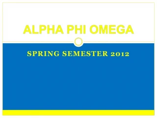 ALPHA PHI OMEGA - slide 1