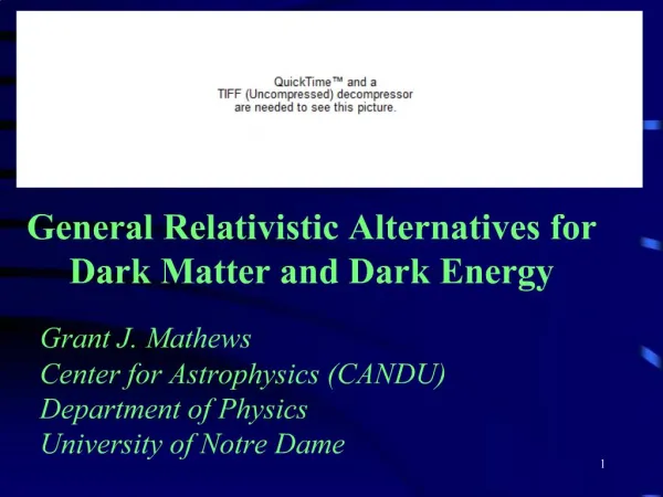 General Relativistic Alternatives for Dark Matter and Dark Energy