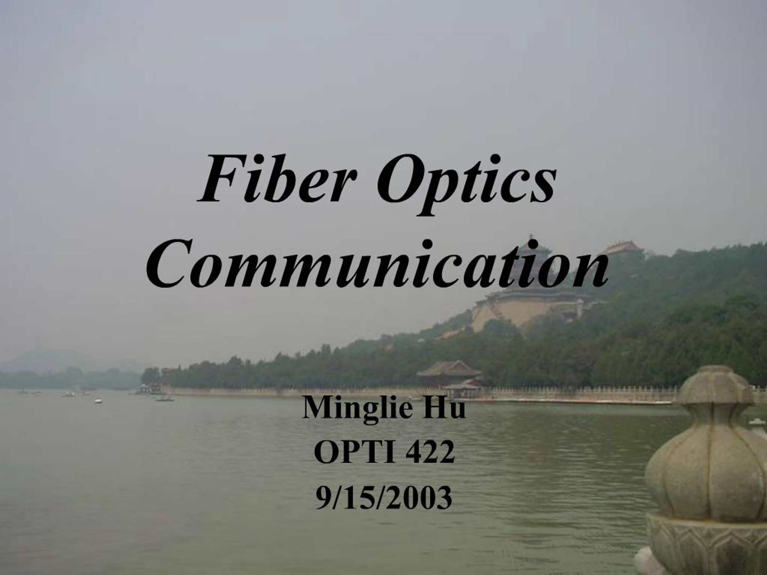 PPT - Fiber Optics Communication PowerPoint Presentation, free download ...