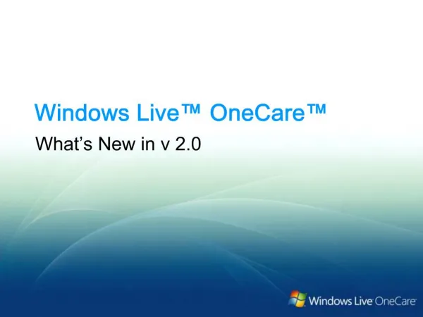 Windows Live OneCare