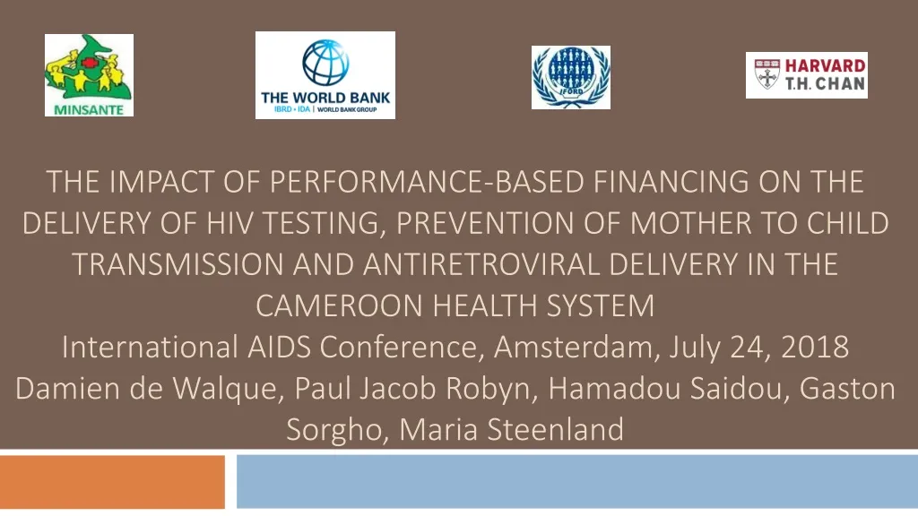 the impact of performance based financing