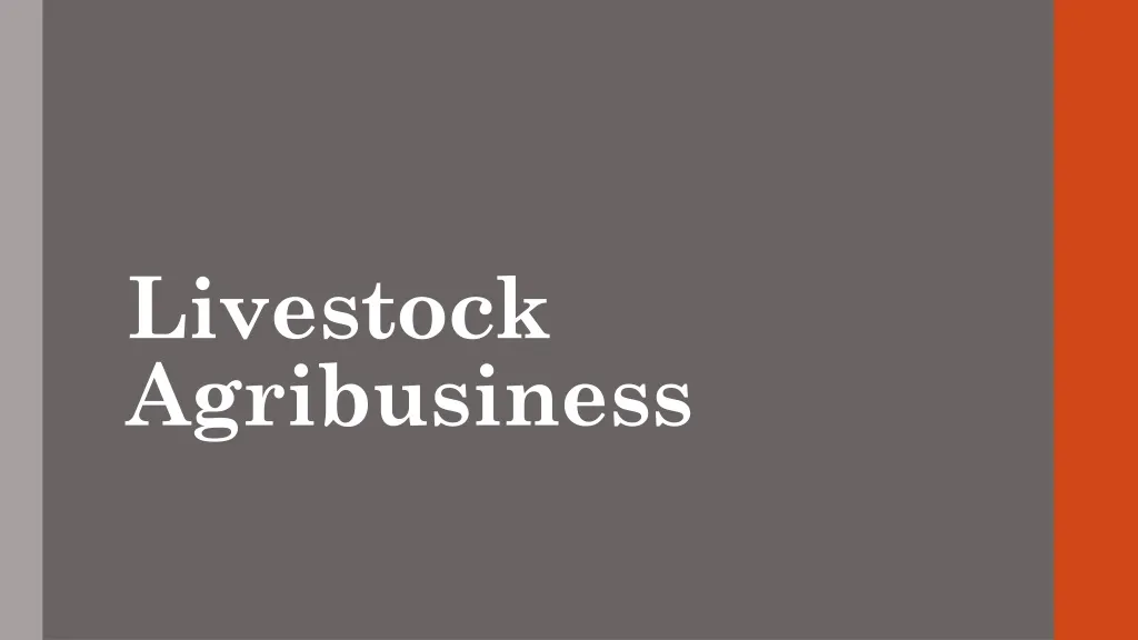 livestock agribusiness