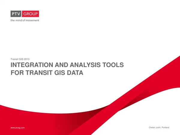 Integration and analysis tools for transit gis data