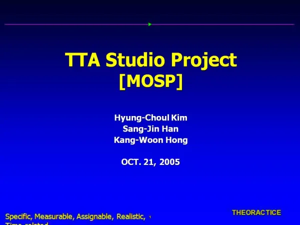 TTA Studio Project [MOSP]