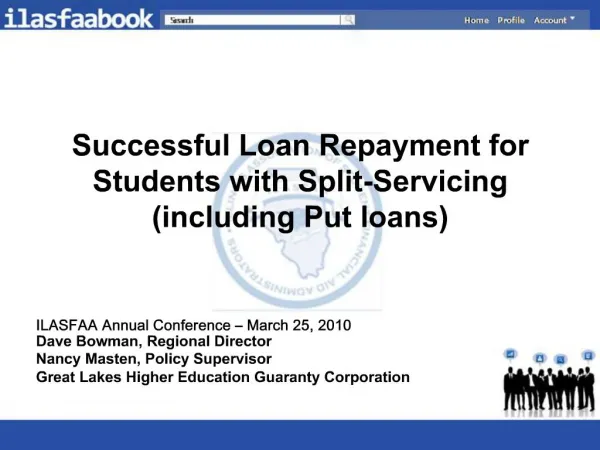 Successful Loan Repayment for Students with Split-Servicing including Put loans