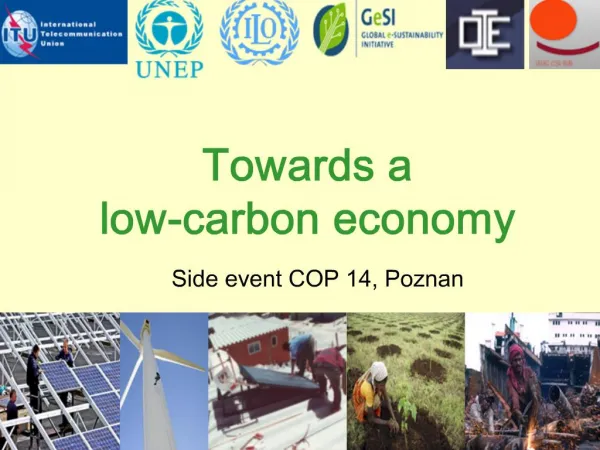 Towards a low-carbon economy