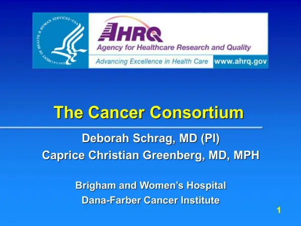 The Cancer Consortium