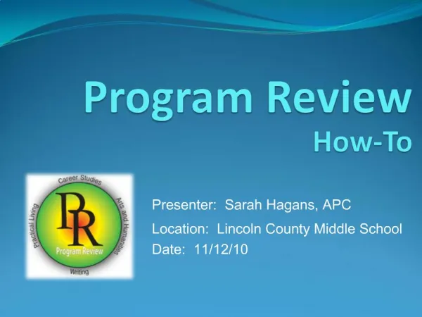 Program Review How-To