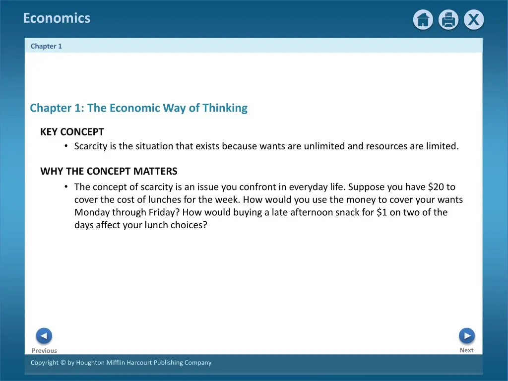 chapter 1 the economic way of thinking