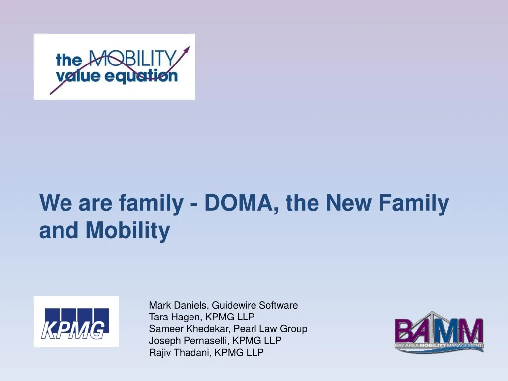 we are family doma the new family and mobility