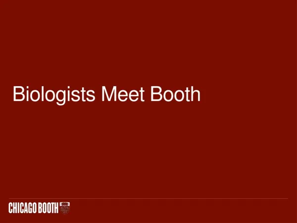 Biologists Meet Booth
