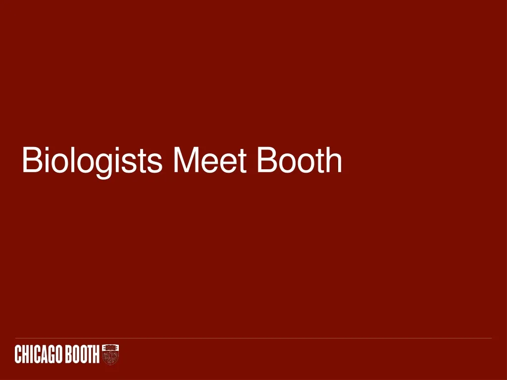 biologists meet booth