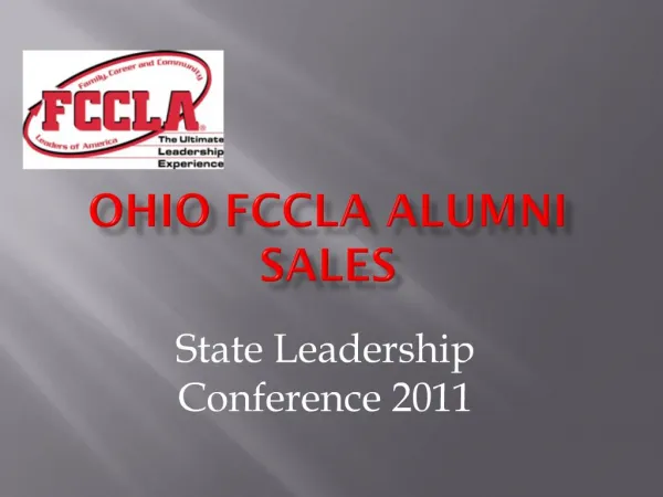 Ohio FCCLA Alumni Sales