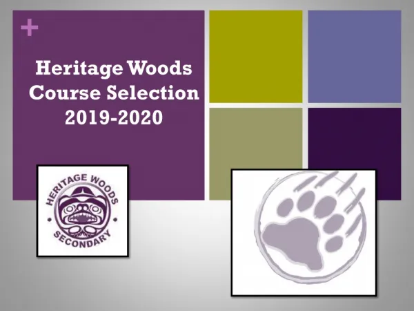 Heritage Woods Course Selection 2019-2020