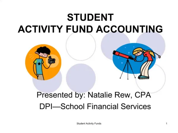 STUDENT ACTIVITY FUND ACCOUNTING