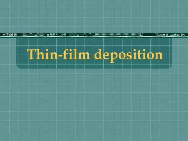Thin-film deposition