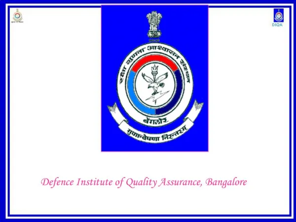 Defence Institute of Quality Assurance, Bangalore