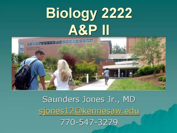 Biology 2222 AP II