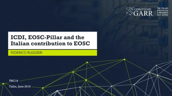 ICDI, EOSC-Pillar and the Italian contribution to EOSC