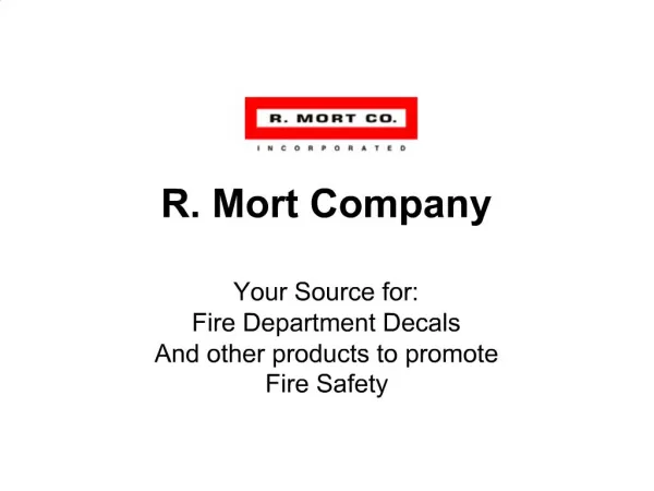 R. Mort Company