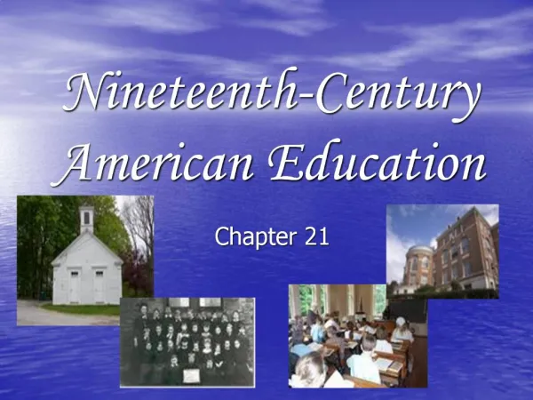 Nineteenth-Century American Education