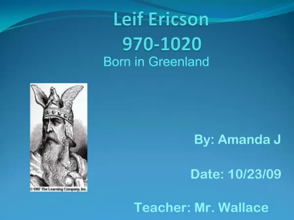 Leif Ericson 970-1020
