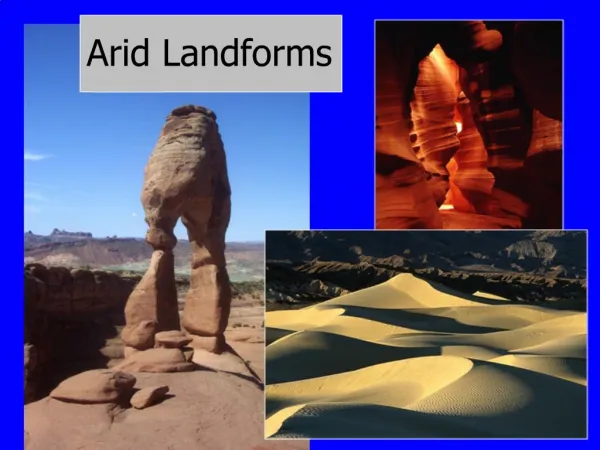 Arid Landforms