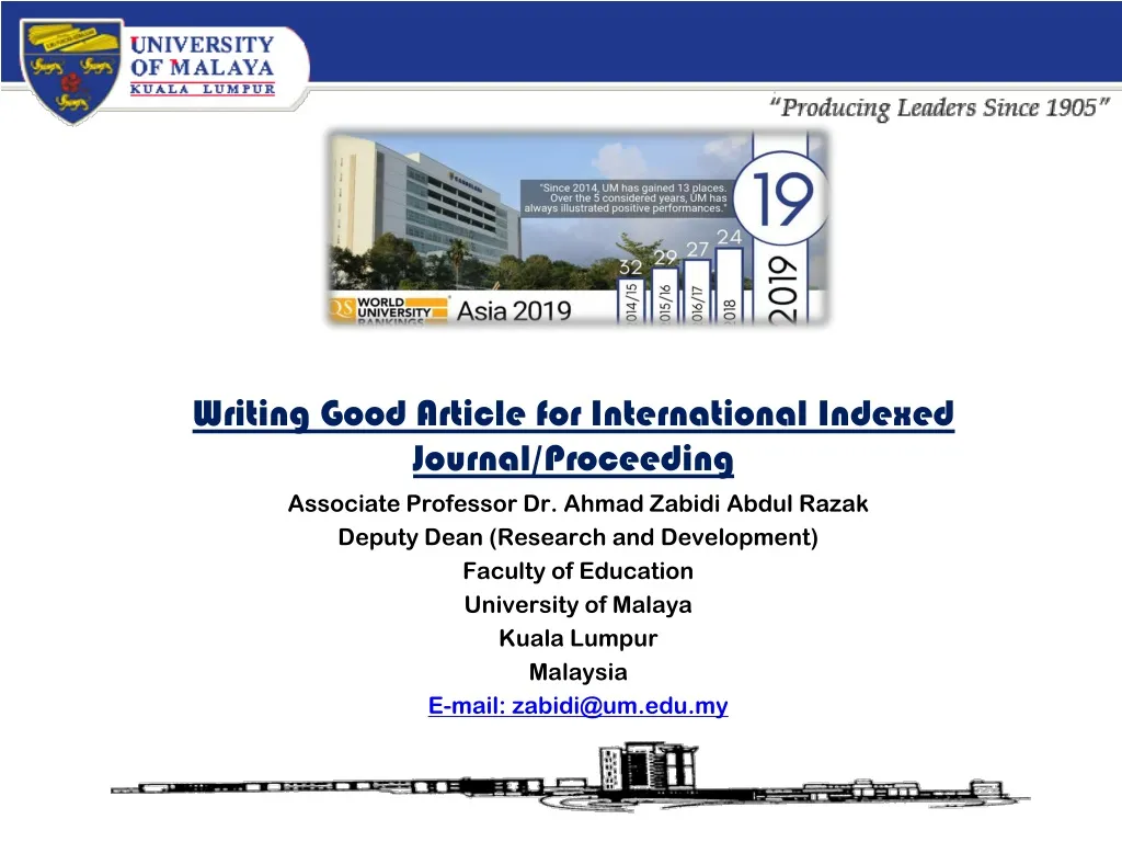 writing good article for international indexed journal proceeding
