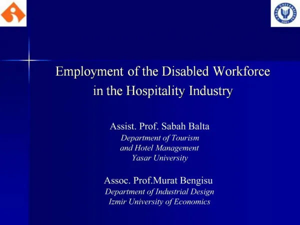 Employment of the Disabled Workforce in the Hospitality Industry