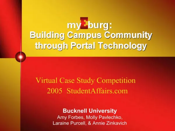 Building Campus Community through Portal Technology