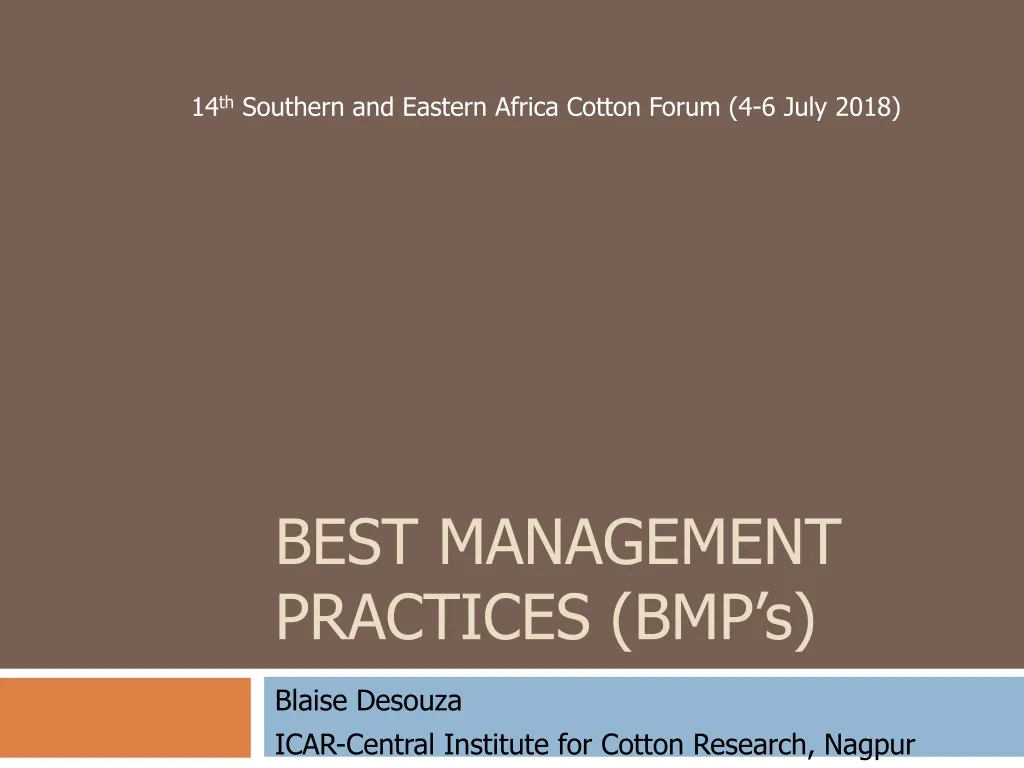 best management practices bmp s