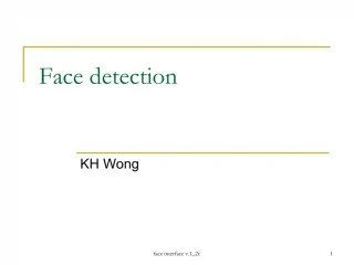 Face detection - slide 1