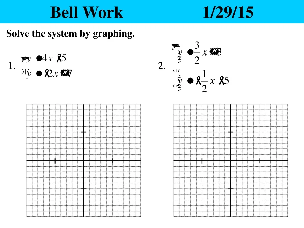 bell work 1 29 15