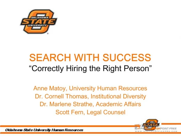 SEARCH WITH SUCCESS