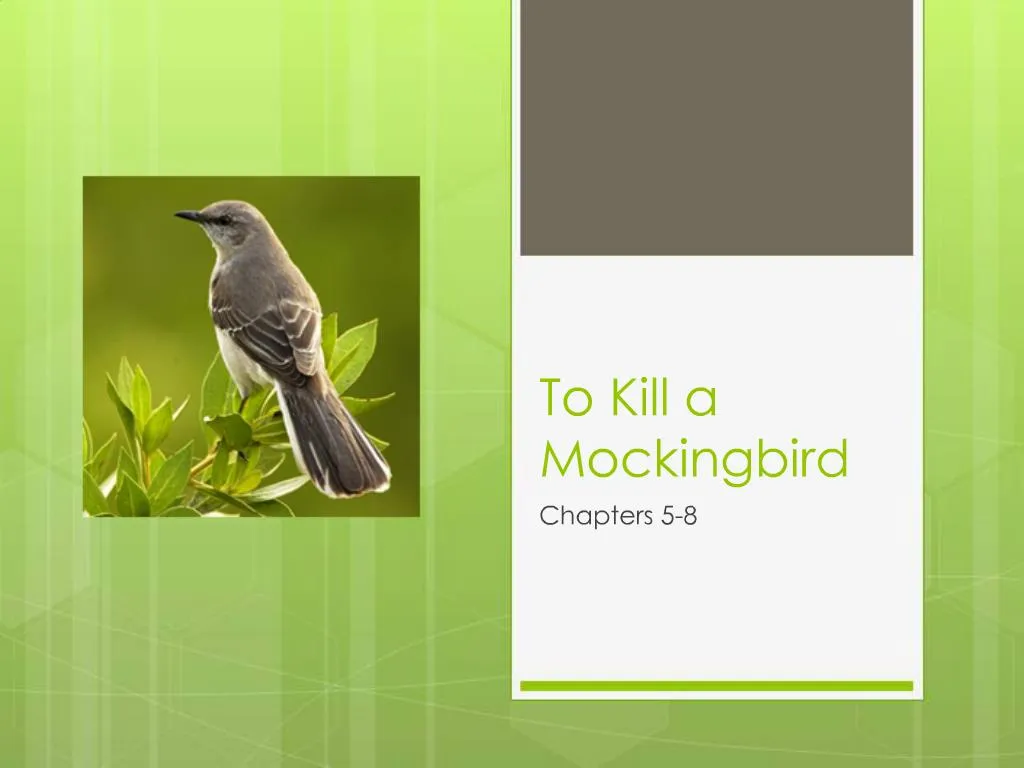 PPT To Kill a Mockingbird PowerPoint Presentation free download ID