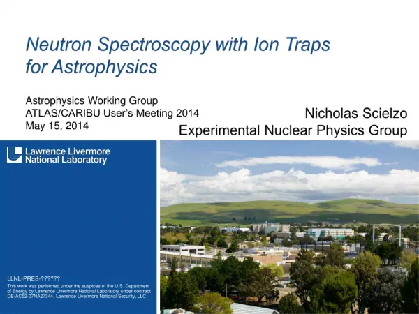 Neutron Spectroscopy with Ion Traps for Astrophysics