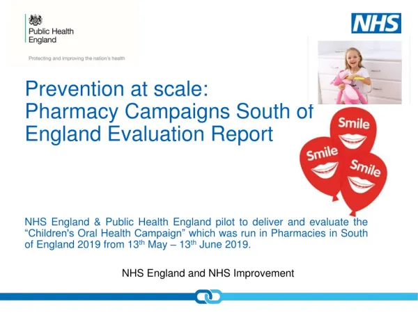 Prevention at scale: Pharmacy Campaigns South of England Evaluation Report