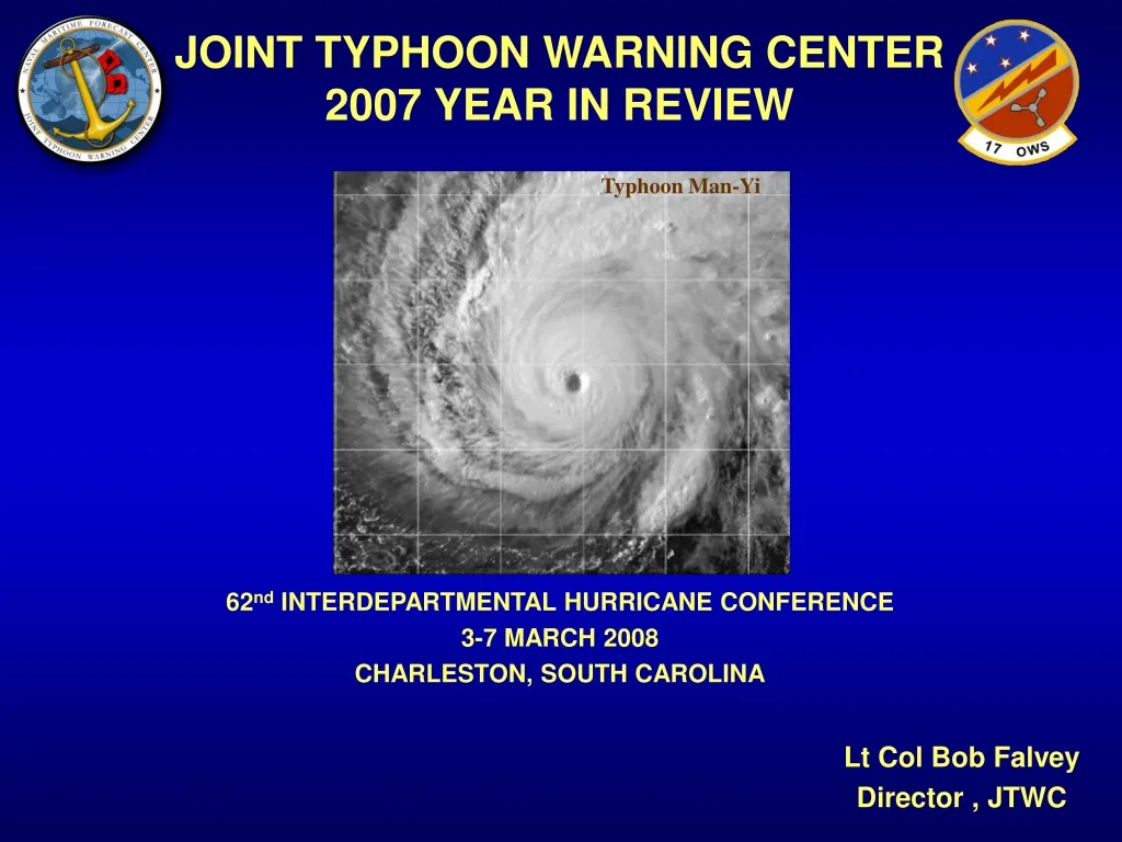 joint typhoon warning center 2007 year in review