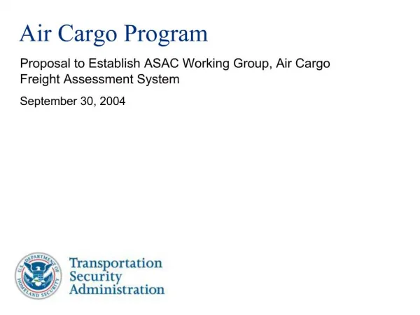 Air Cargo Program