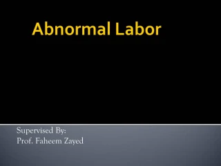 Abnormal Labor - slide 1