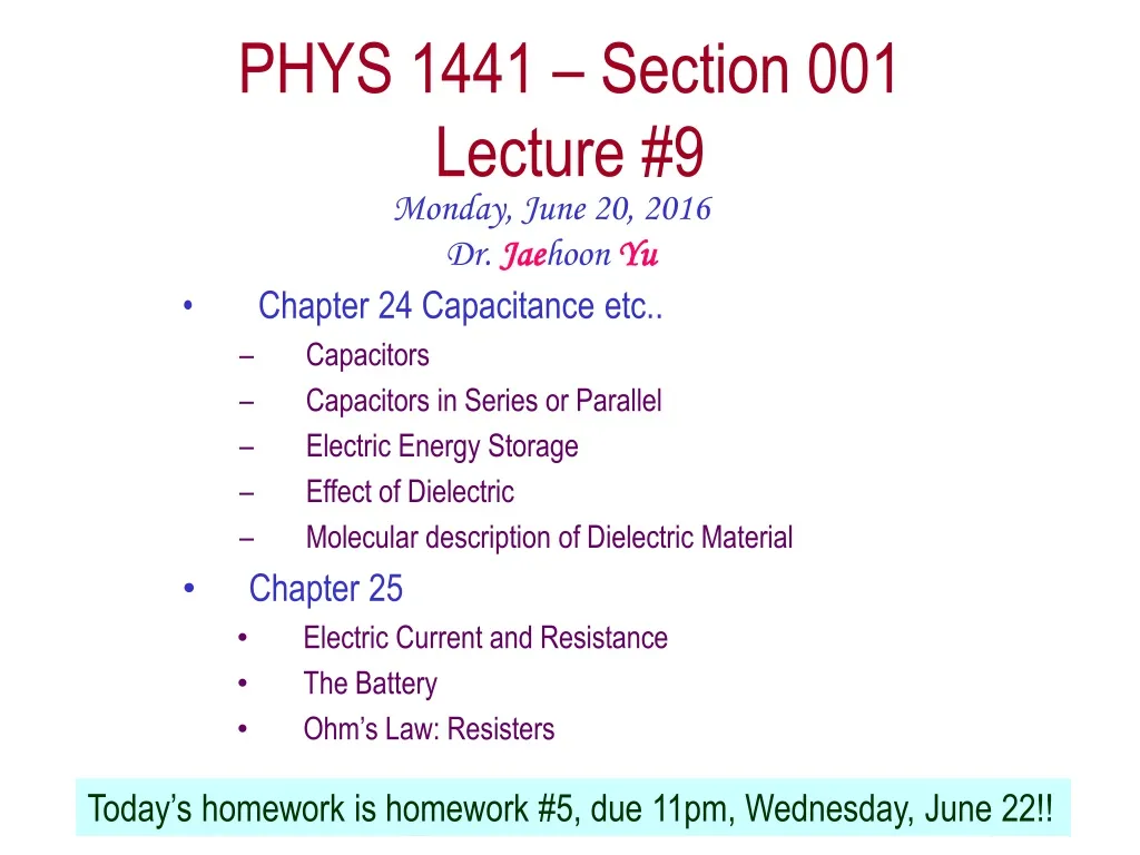 phys 1441 section 001 lecture 9