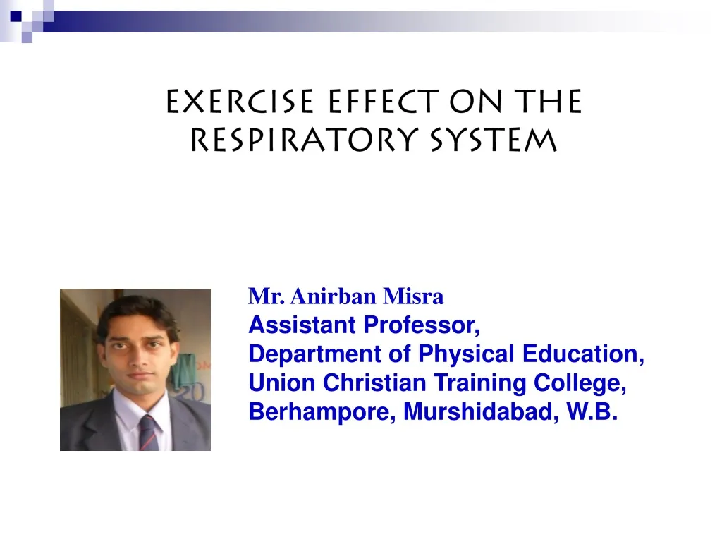 exercise effect on the respiratory system