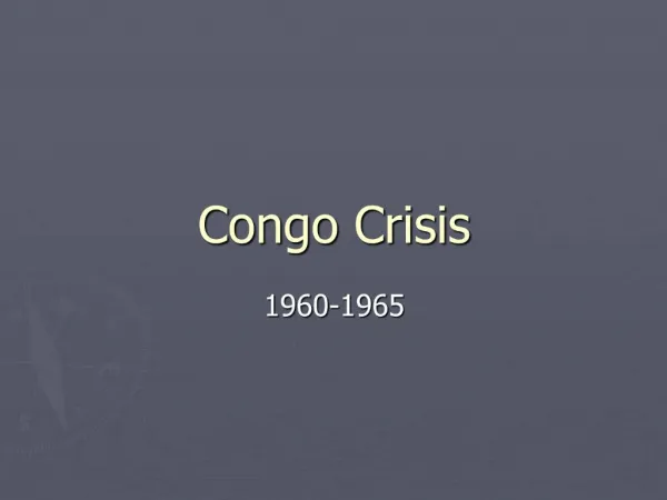 Congo Crisis