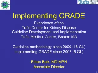 Implementing GRADE - slide 1
