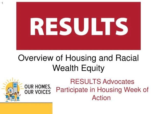 Overview of Housing and Racial Wealth Equity