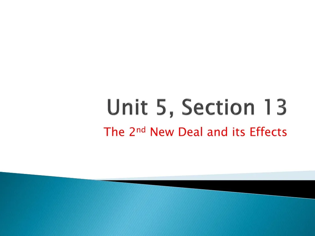 unit 5 section 13